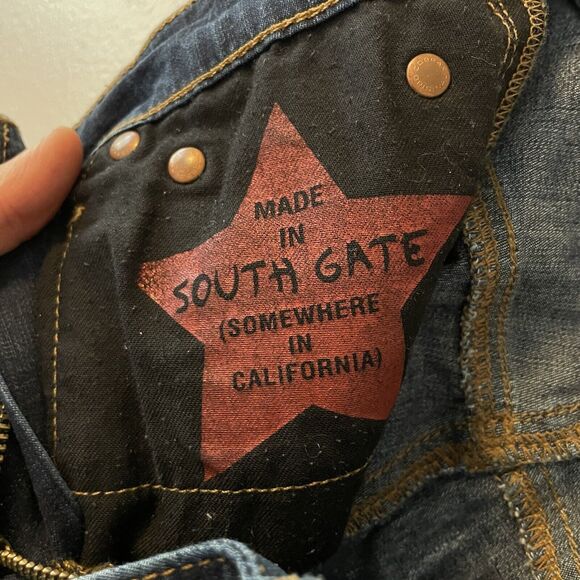 AG Adriano Goldschmied The Club Flare Jeans Women’s 27 R Blue Dark Wash Low Rise - Picture 5 of 8